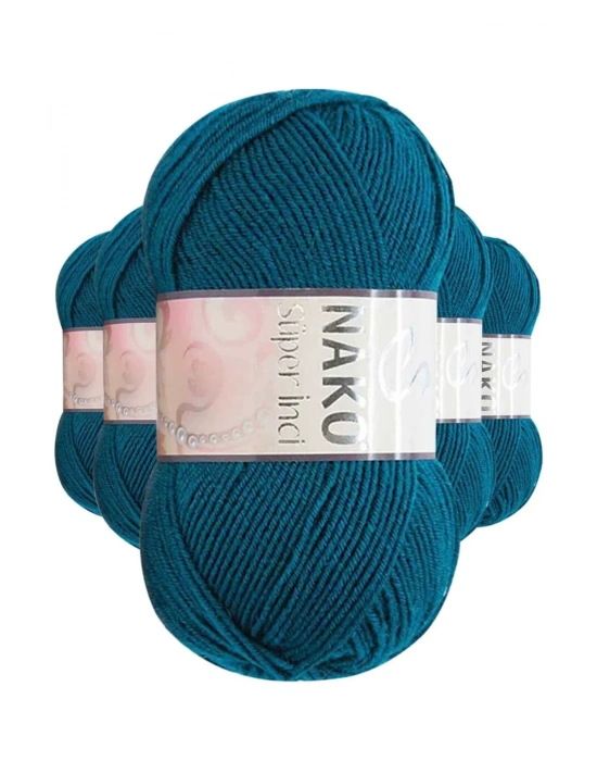 5 Adet Süper İnci El Örgü İpi 100 gr Şelale 2273