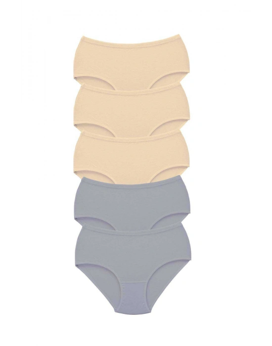 5 Adet Tutku Kadın Yüksek Bel Bato Kalın Lastik Külot S9