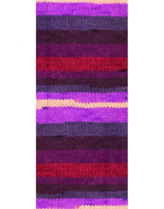 5 Adet Vega Stripe Premium Akrilik El Örgü İpi Yünü No: 82412