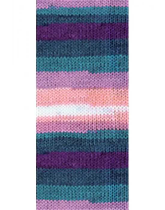 5 Adet Vega Stripe Premium Akrilik El Örgü İpi Yünü No: 82416