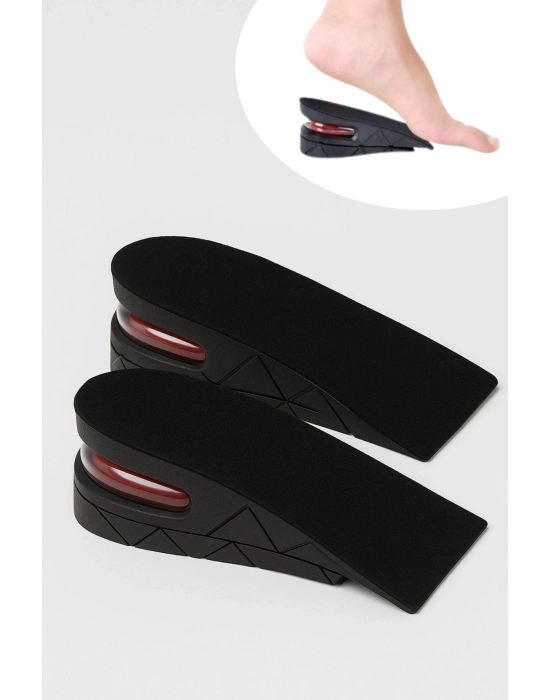 ®  5 cm Boy Uzatıcı Silikon Ortopedik Topuk Tabanlık – Yüksek Konforlu Gizli Yükseltici Ped (Unisex)