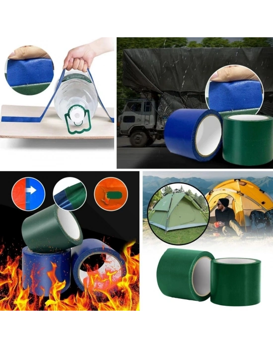 ®  5 cm x 5 mt. Yapışkanlı  Çadır Tente Hortum Tamir Bandı