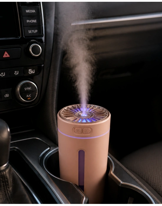 5 Esans Hediyeli RGB Işıklı Şarjlı Hava Nemlendirici Aroma Difüzörü