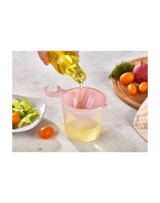 5 İn 1 Süzgeç - Huni - Limon Sıkacağı - Yumurta Akı Ayırıcı Hazneli Mutfak Aparatı