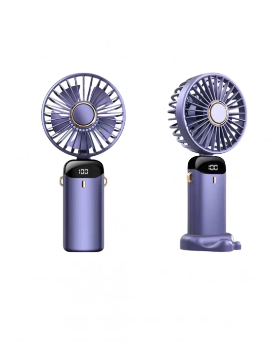 5 Kademeli Güçlü Üfleme Kapasiteli Taşınabilir Mini Fan