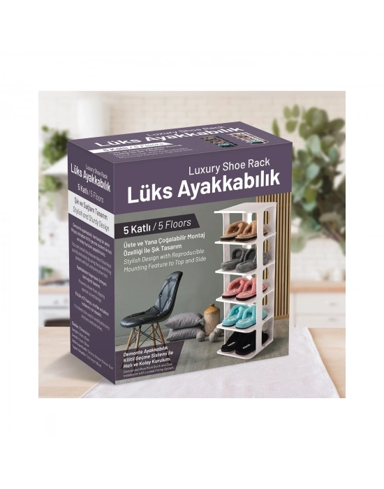 5 Katlı Pratik Ayakkabılık - Ayakkabı Rafı