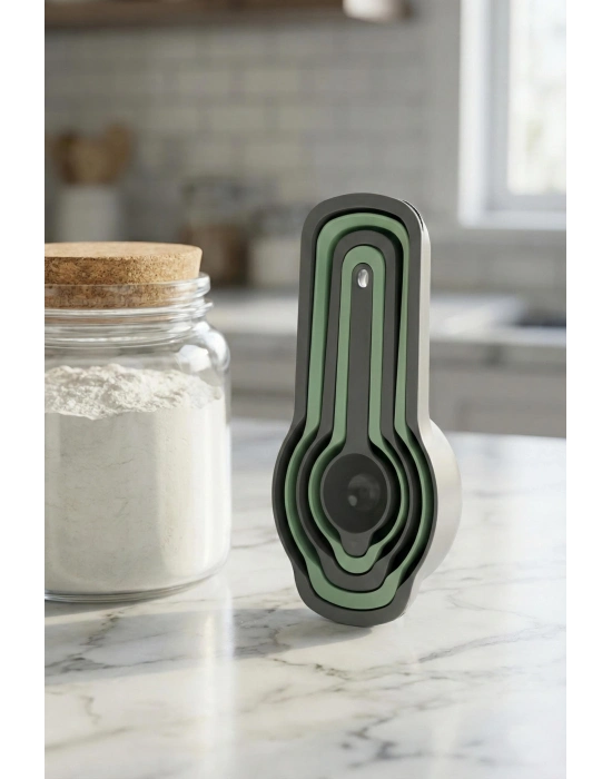 5li Ölçekli Ölçü Kaşığı Ve Kabı Seti (8 cm x 14,5 cm x 3,5 cm)