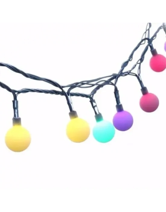 5 Metre 28 LED Fişli RGB Mini Top LED