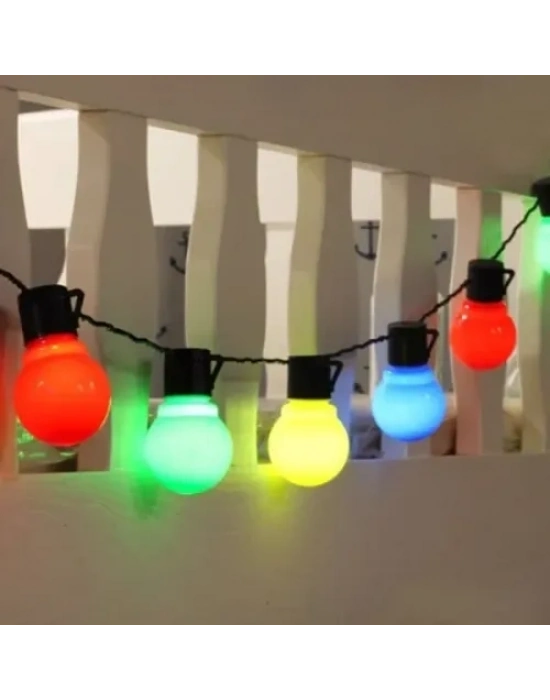 5 Metre 28 LED Fişli RGB Mini Top LED