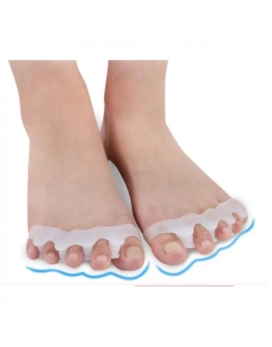 5 PARMAK AYIRAN GEÇMELI MAKARA BEYAZ RENK