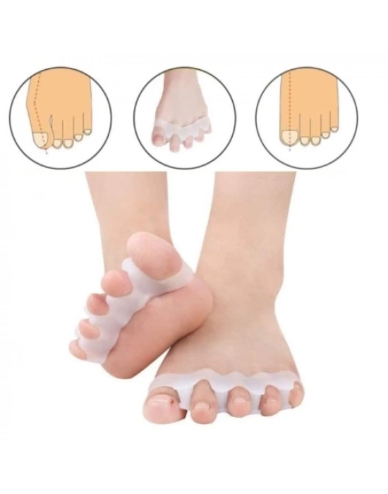 5 PARMAK AYIRAN GEÇMELI MAKARA BEYAZ RENK