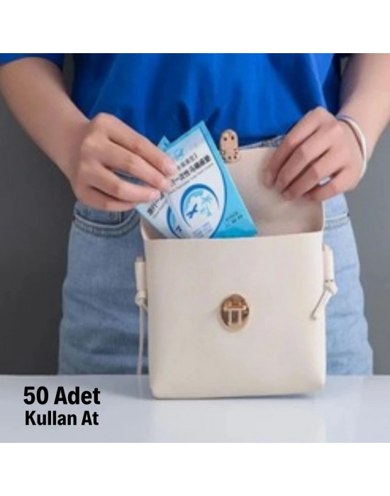 ®  50 Adet Kullan At Pratik Kullanımlı Hijyenik Klozet Kapağı Poşeti