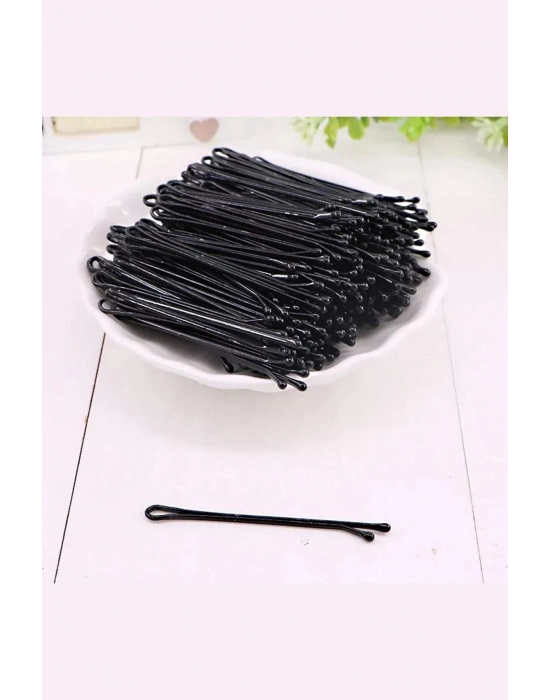 50 Adet Siyah Tel Toka 1.inci Kalite Çelik Tek Toka Black
