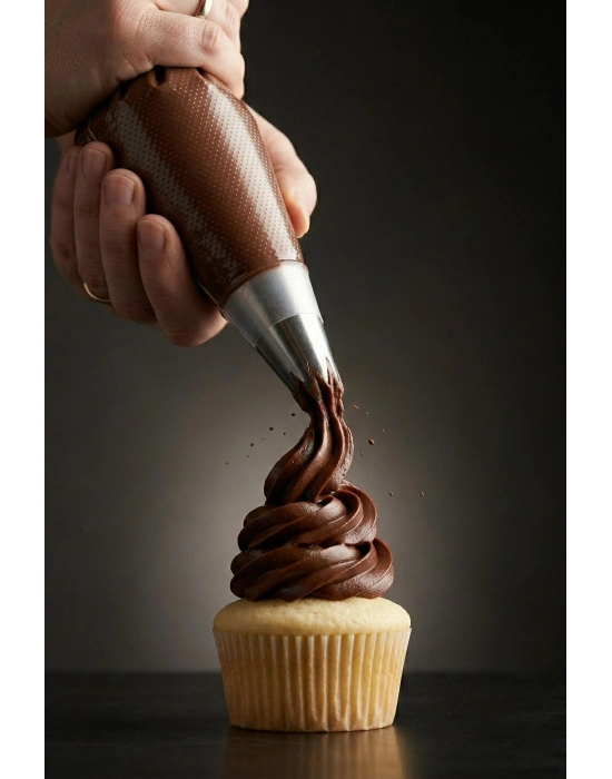 50 Adet Tek Kullanımlık Şeffaf Krema Sıkma Torbası Seti