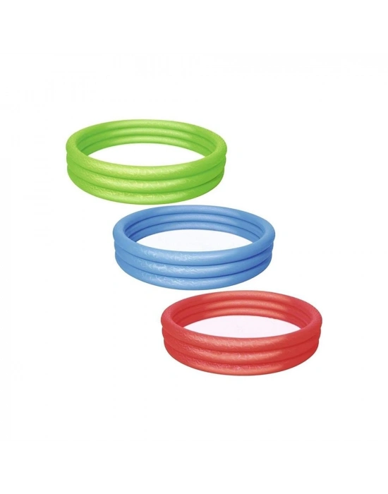 ®  51027 Üç Halkalı Renkli Şişme Havuz 183 X 33cm