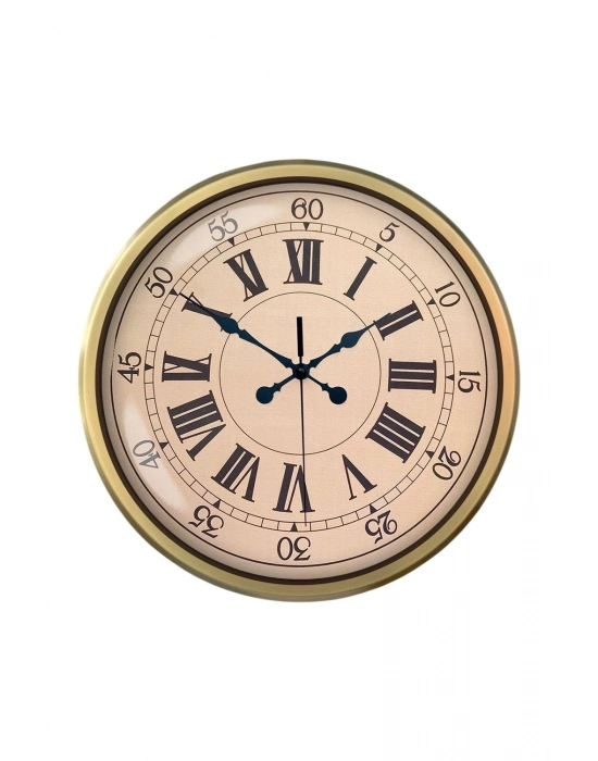 ® 52 cm Eskitme Metal Roma Rakamlı Duvar Saati