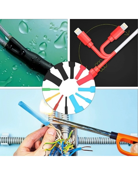 ® 560 Parça Set Isıyla Daralan Makaron Kablo Koruyucu Kılıf