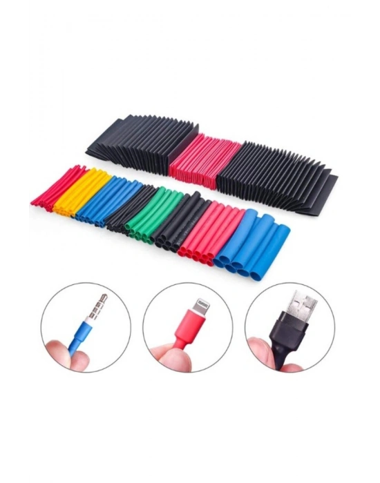 ® 560 Parça Set Isıyla Daralan Makaron Kablo Koruyucu Kılıf