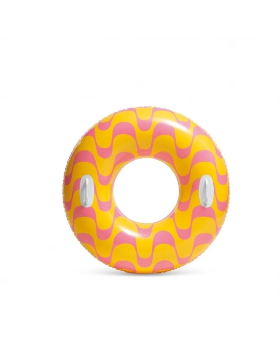 59256 Tutamaçlı Girdap Halkaları Desenli Simit 91 cm