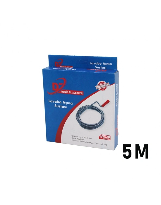 Deniz El Aletleri ( 5mt ) ( Susta ) ( Spiral Esnek Yay ) Lavabo & Gider Boru Açar*48