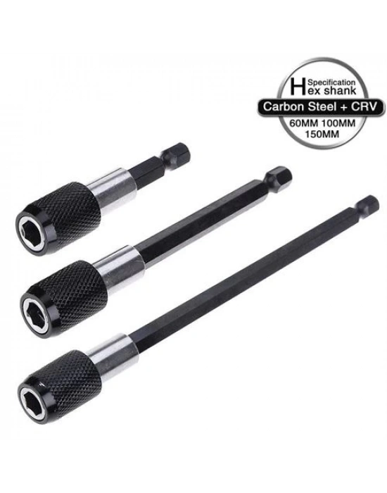 6 10 15 cm 3 lü Bits Uzatma Adaptörü