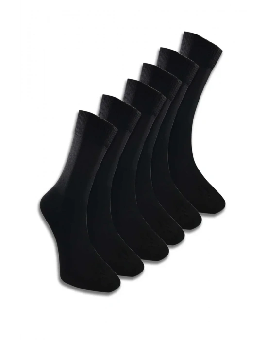 6 Adet Erkek Bambu Lastiği Sıkmayan Diyabetik Çorap