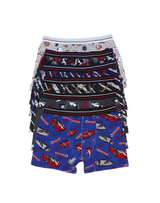 6 adet Erkek Çocuk Desenli Boxer 505