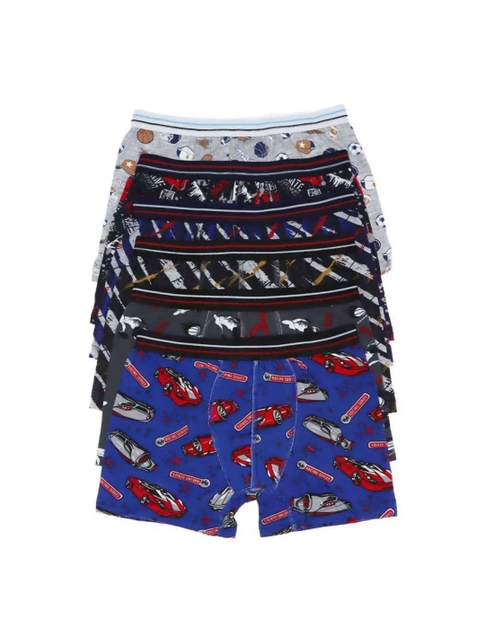 6 adet Erkek Çocuk Desenli Boxer 505