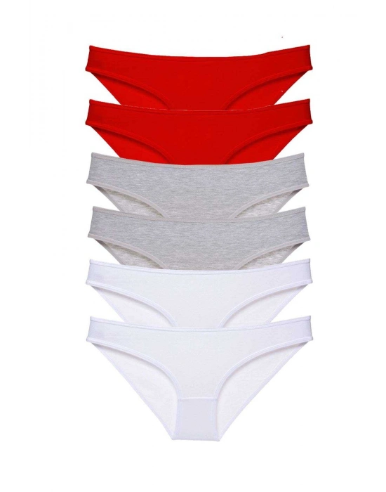 6 adet Süper Eko Set Likralı Kadın Slip Külot 548