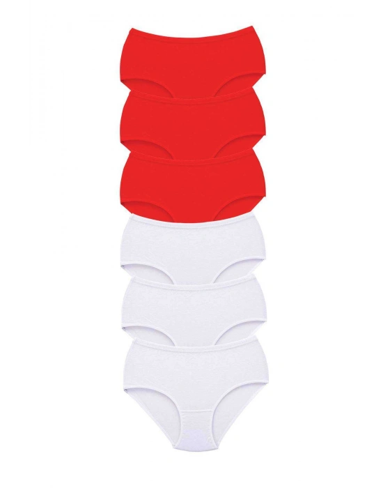 6 Adet Tutku Kadın Yüksek Bel Bato Kalın Lastik Külot S7