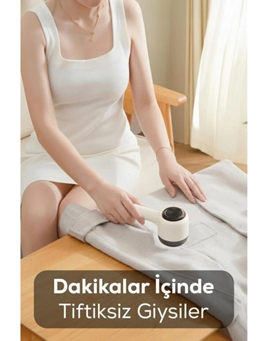 ® 6 Bıçaklı 2 Kademeli  Tüy Tiftik  Şarjlı   Temizleme Makinesi Ve Tüy Toplama Rulosu (Yedek Bıçaklı)