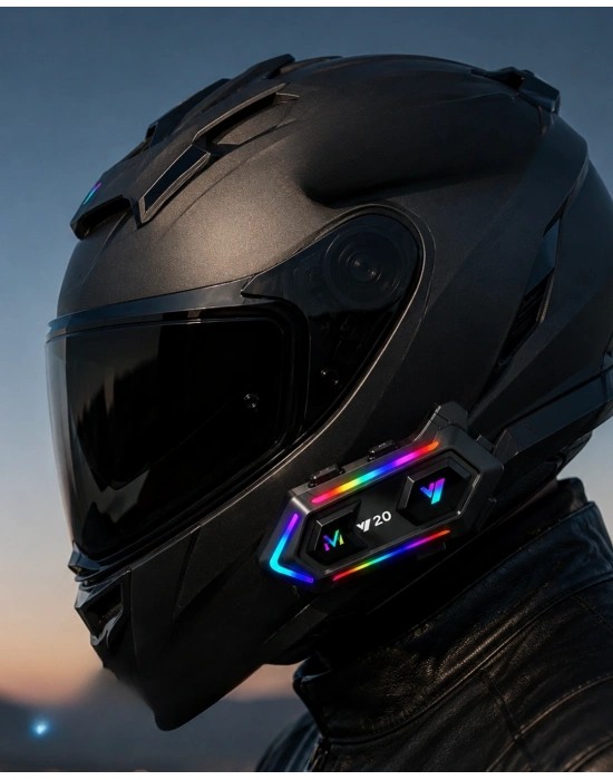 6. Bluetooth 5.3 Kask İçi Intercom Kulaklık IPX6 Suya Dayanıklı Tasarım