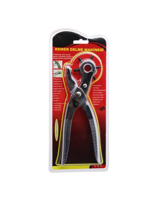 6 Diş Metal Kemer Delme Makinesi Pense
