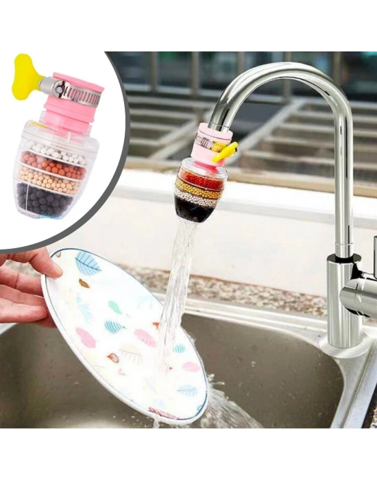 ®  6 Katmanlı Musluk Ucu Filtreli Su Tasarruflu Hijjenik Musluk Başlığı