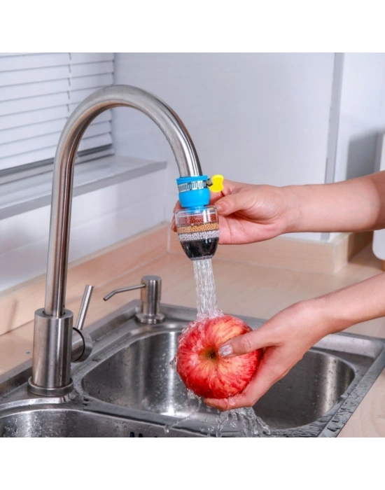 ®  6 Katmanlı Musluk Ucu Filtreli Su Tasarruflu Hijjenik Musluk Başlığı