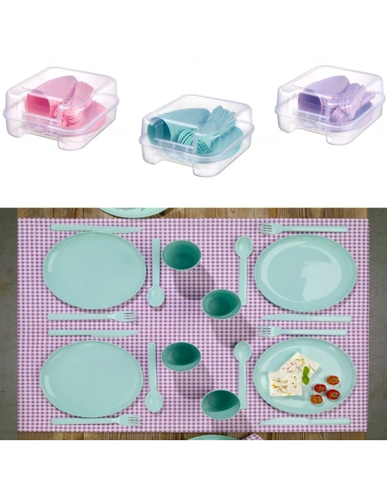 6 Kişilik Çantalı Piknik Seti