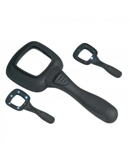 6 Ledli Ve Mor Işıklı Büyüteç 60mm