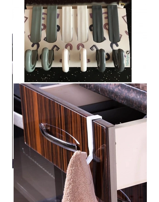 6 Lı Çekmece- Havlupan Askısı Çok Amaçlı Askı Seti