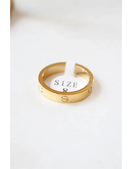 6lı Crt Model İnce Alyans Yüzük Seti - Altın