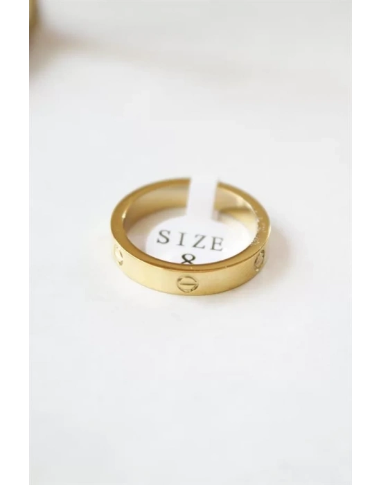 6lı Crt Model İnce Alyans Yüzük Seti - Altın