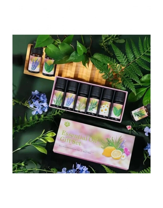 ® 6lı Ekonomi karışık SET Esansiyel Uçucu Yağı Buhardanlık Difüzör Esansı Oda Kokusu
