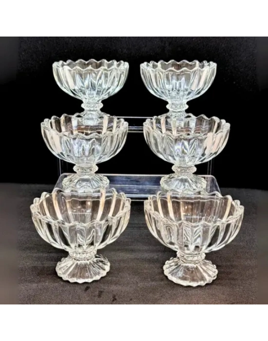 6lı Kristal Çerezlik Seti