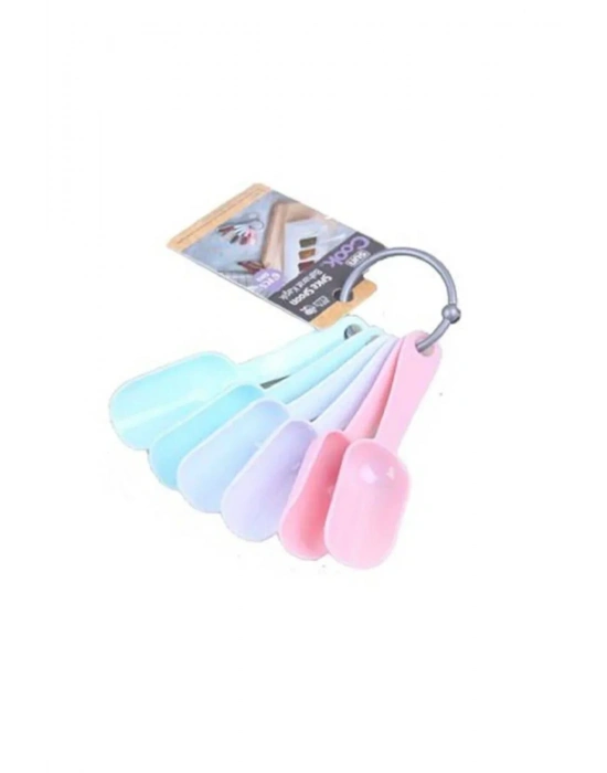 6 Lı Plastik Baharat Kaşığı