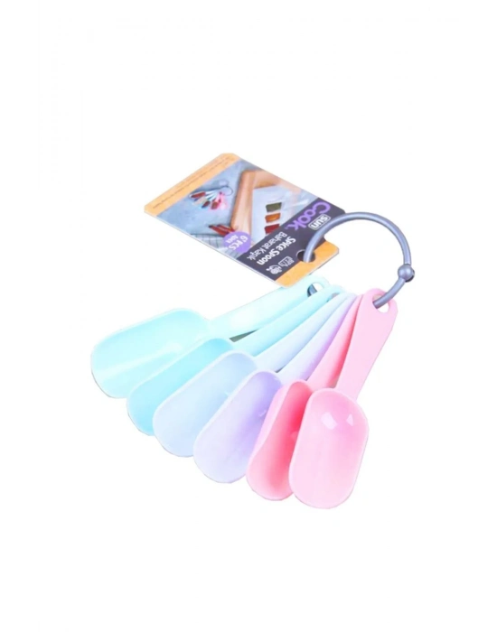 6lı Plastik Baharat Kaşığı Royaleks-68365