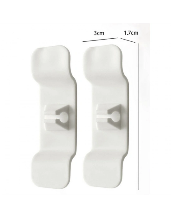 ®  6lı Pratik Kablo Toparlayıcı Yapışkanlı Klips Mutfak Air Fryer Kettle Kahve Tost Makinası