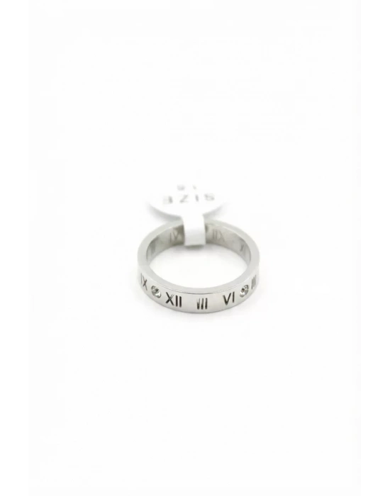 6lı Roma Rakamlı Yüzük - Gümüş