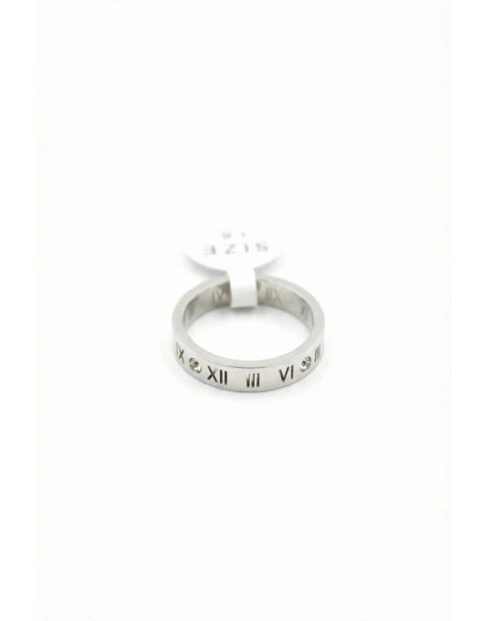 6lı Roma Rakamlı Yüzük - Gümüş