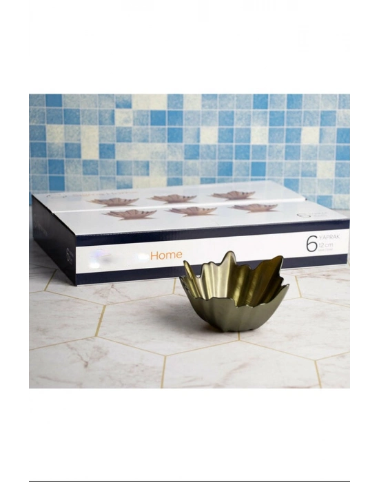 6lı Yaprak Şekilli 13 cm. Cam Kase Royaleks-SMG05926