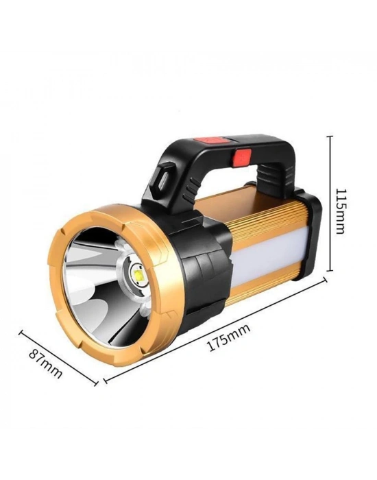 6 Mod Şarjlı El Feneri Projektör Tipi  Wt-615
