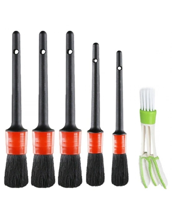 6 Parça Araç Detaylı Temizlik Fırçası İç Dış Temizlik Fırça Seti